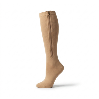ZipEase — Zip-Up Socks, Closed Toe