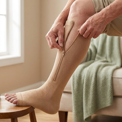 ZipFlow — Compression Socks That Zip Up